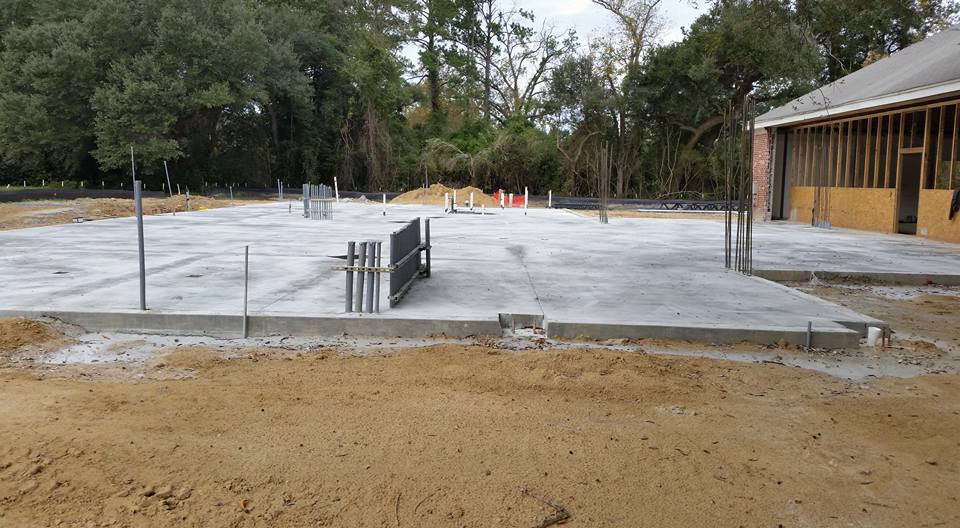 Foundation has been poured